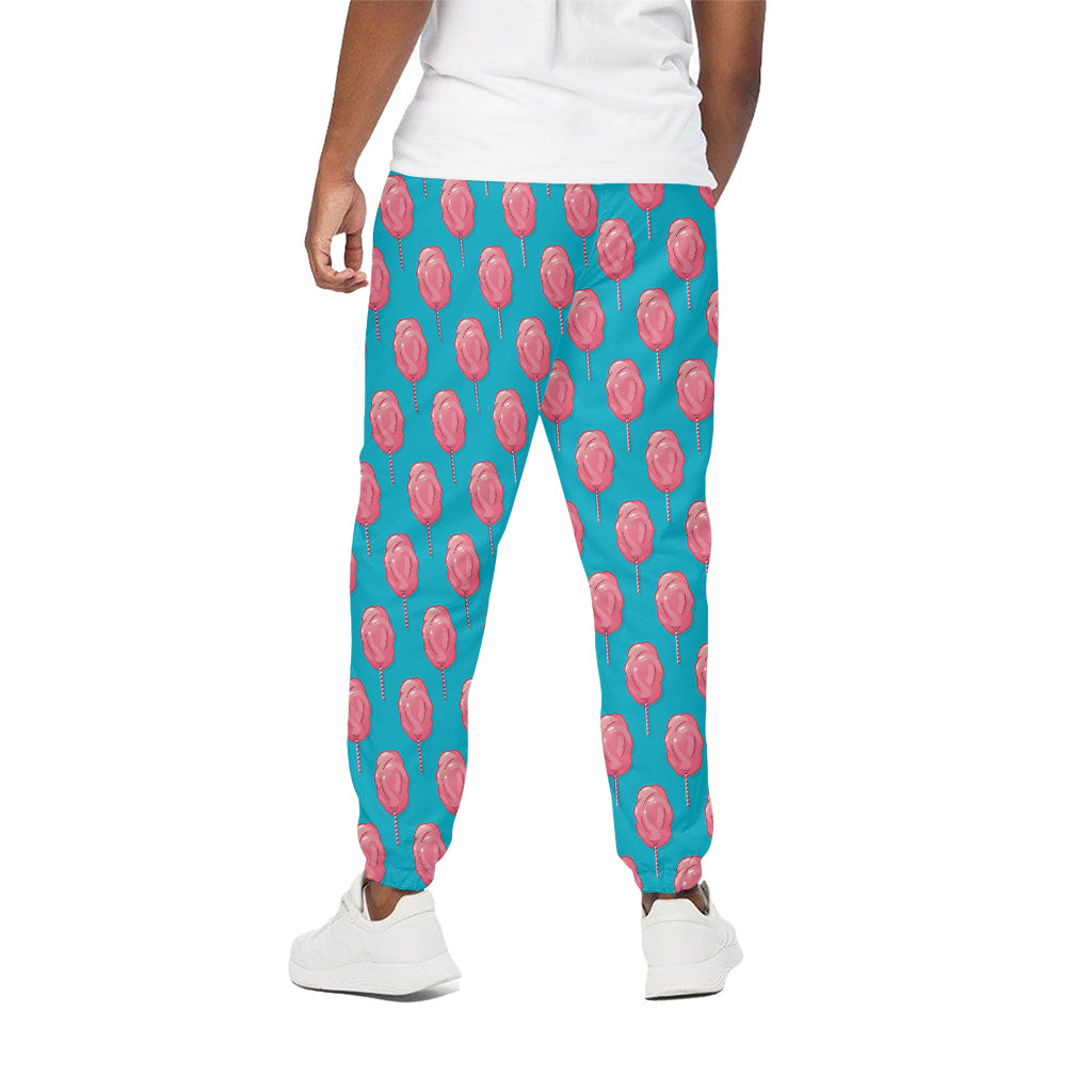 Pink And Blue Cotton Candy Pattern Print Cotton Pants