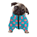 Pink And Blue Cotton Candy Pattern Print Dog Zip Up Jacket