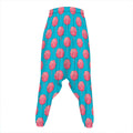 Pink And Blue Cotton Candy Pattern Print Hammer Pants