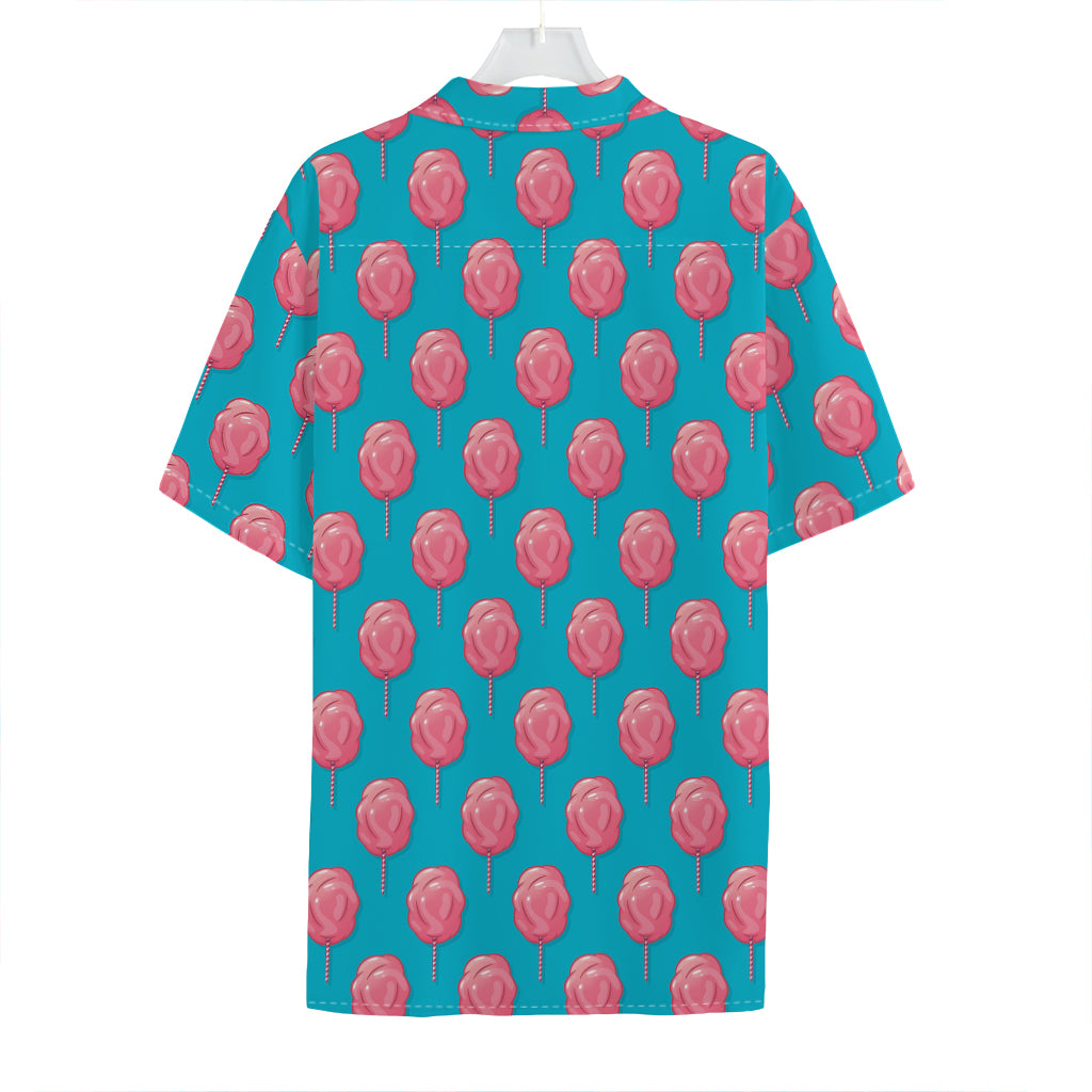 Pink And Blue Cotton Candy Pattern Print Hawaiian Shirt