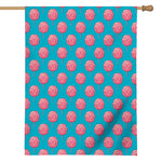 Pink And Blue Cotton Candy Pattern Print House Flag