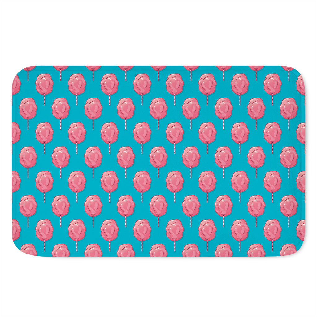 Pink And Blue Cotton Candy Pattern Print Indoor Door Mat