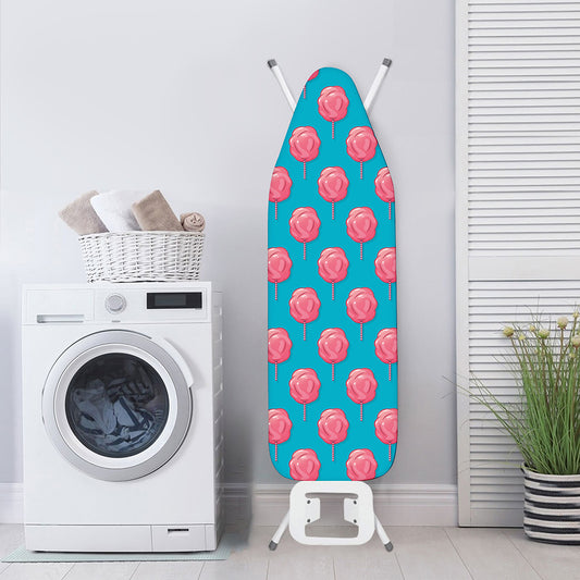 Pink And Blue Cotton Candy Pattern Print Ironing Board Cover