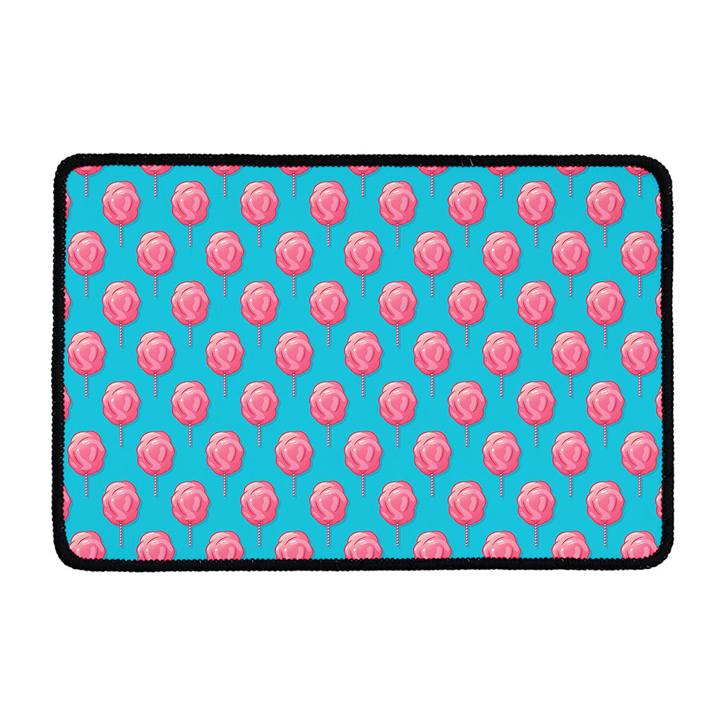 Pink And Blue Cotton Candy Pattern Print Kitchen Mat