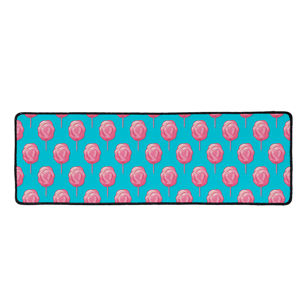 Pink And Blue Cotton Candy Pattern Print Long Kitchen Mat