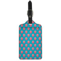 Pink And Blue Cotton Candy Pattern Print Luggage Tag