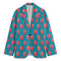Pink And Blue Cotton Candy Pattern Print Men's Blazer