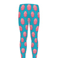 Pink And Blue Cotton Candy Pattern Print Men's Leggings