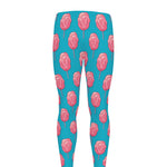 Pink And Blue Cotton Candy Pattern Print Men's leggings