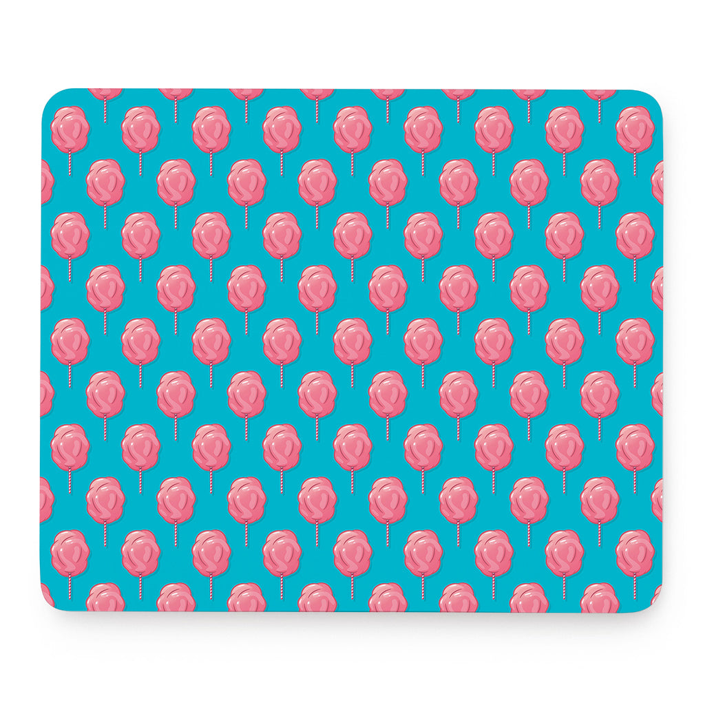 Pink And Blue Cotton Candy Pattern Print Mouse Pad
