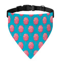 Pink And Blue Cotton Candy Pattern Print Over The Collar Dog Bandana