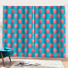 Pink And Blue Cotton Candy Pattern Print Pencil Pleat Curtains