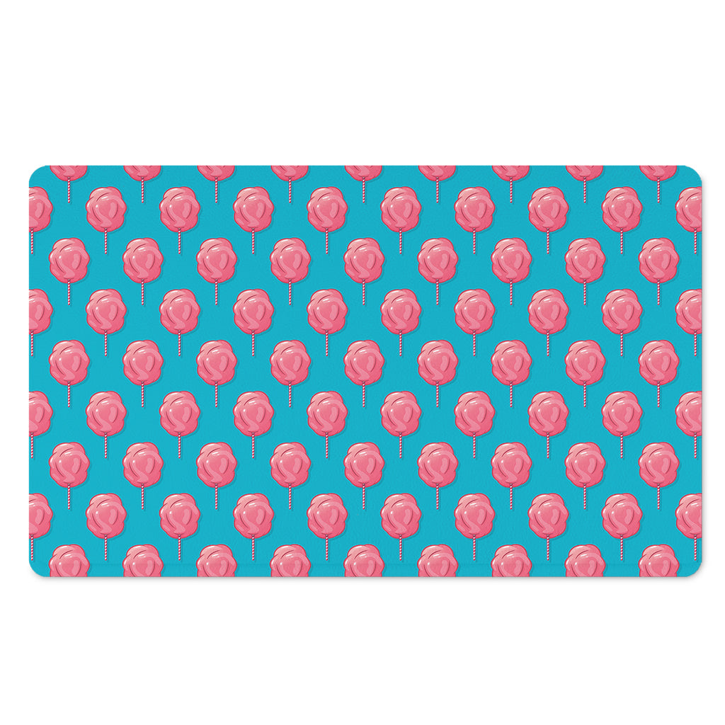 Pink And Blue Cotton Candy Pattern Print Polyester Doormat