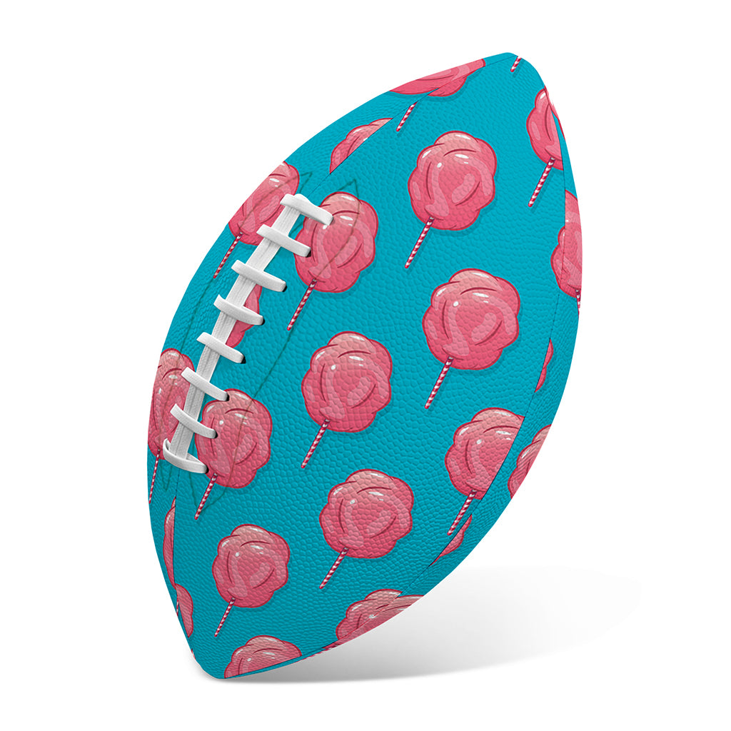 Pink And Blue Cotton Candy Pattern Print Rugby Ball