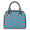 Pink And Blue Cotton Candy Pattern Print Shoulder Handbag