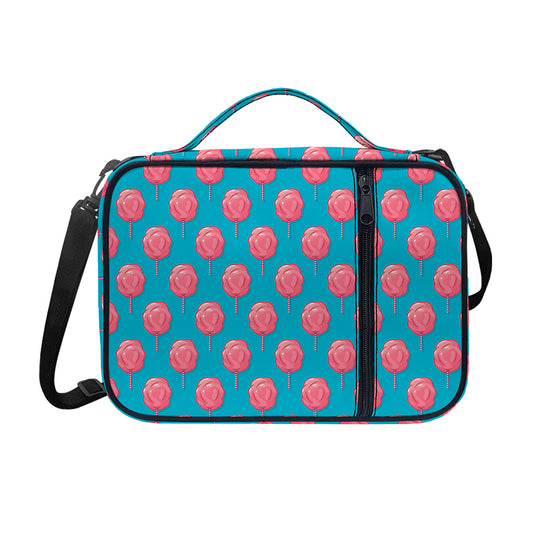 Pink And Blue Cotton Candy Pattern Print Shoulder Strap Bible Bag