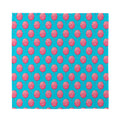 Pink And Blue Cotton Candy Pattern Print Silk Bandana