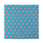 Pink And Blue Cotton Candy Pattern Print Silk Bandana