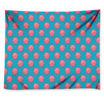 Pink And Blue Cotton Candy Pattern Print Tapestry