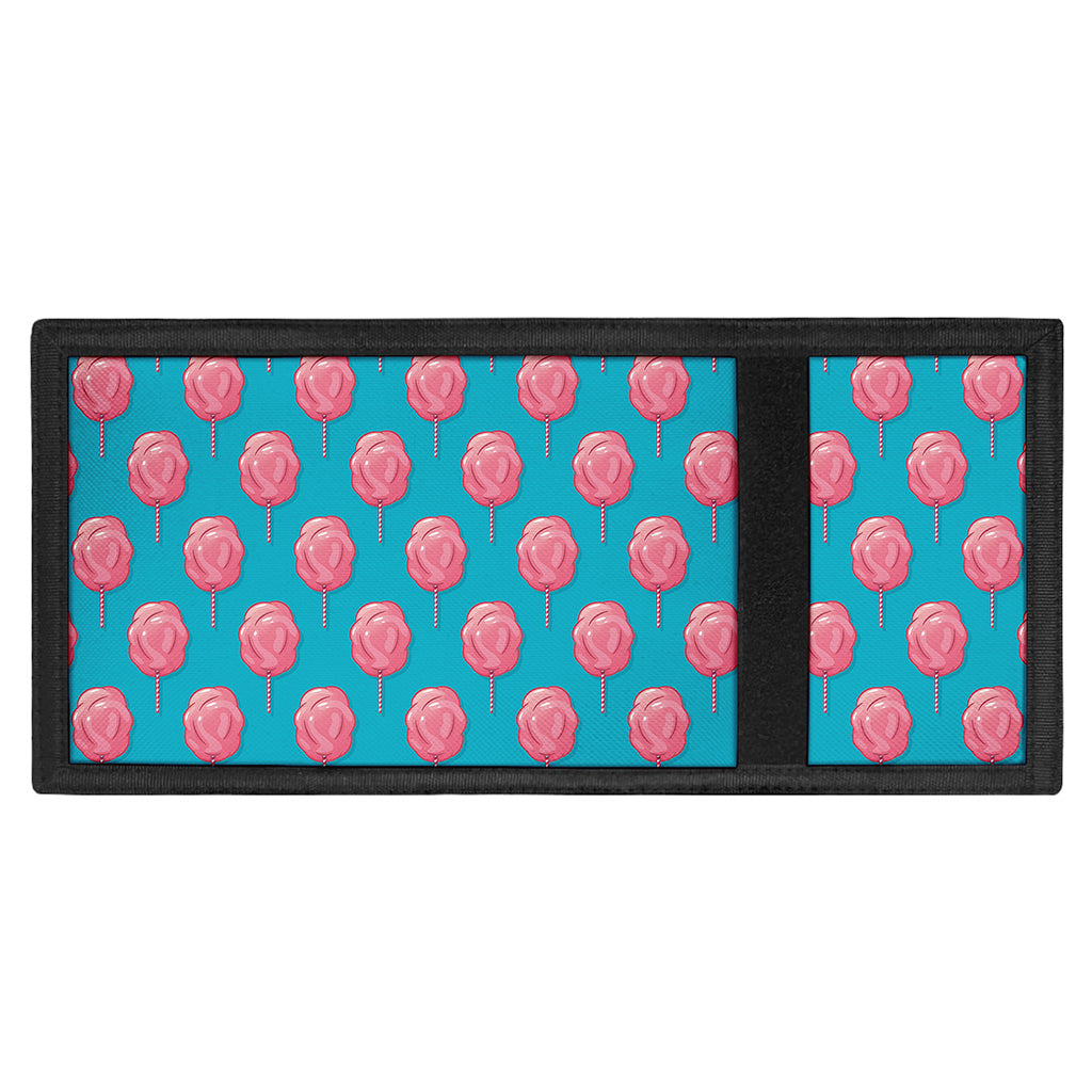 Pink And Blue Cotton Candy Pattern Print Trifold Wallet