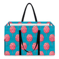 Pink And Blue Cotton Candy Pattern Print Utility Tote Bag