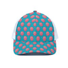 Pink And Blue Cotton Candy Pattern Print White Mesh Trucker Cap