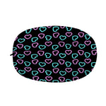 Pink And Blue Lights Heart Pattern Print Car Side Mirror Covers