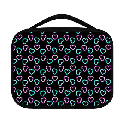 Pink And Blue Lights Heart Pattern Print Classic Bible Case