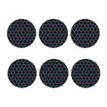 Pink And Blue Lights Heart Pattern Print Coaster Set