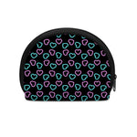 Pink And Blue Lights Heart Pattern Print Coin Purse