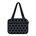 Pink And Blue Lights Heart Pattern Print Double Strap Bible Bag