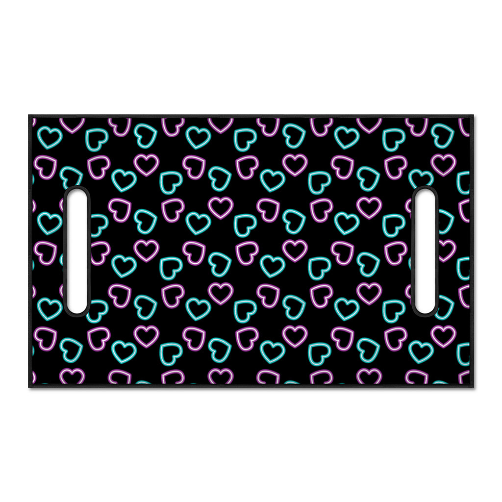 Pink And Blue Lights Heart Pattern Print Golf Cart Seat Cover