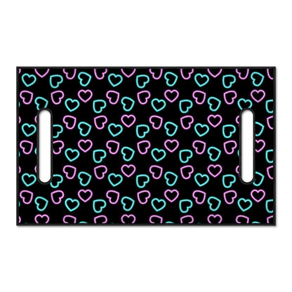Pink And Blue Lights Heart Pattern Print Golf Cart Seat Cover