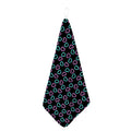 Pink And Blue Lights Heart Pattern Print Hand Towel