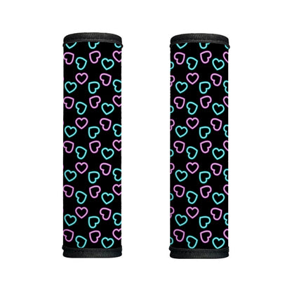 Pink And Blue Lights Heart Pattern Print Handle Covers