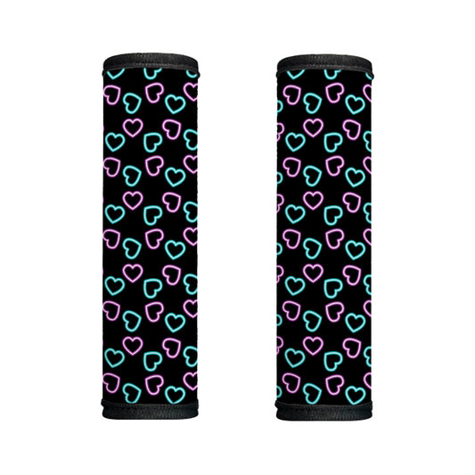 Pink And Blue Lights Heart Pattern Print Handle Covers