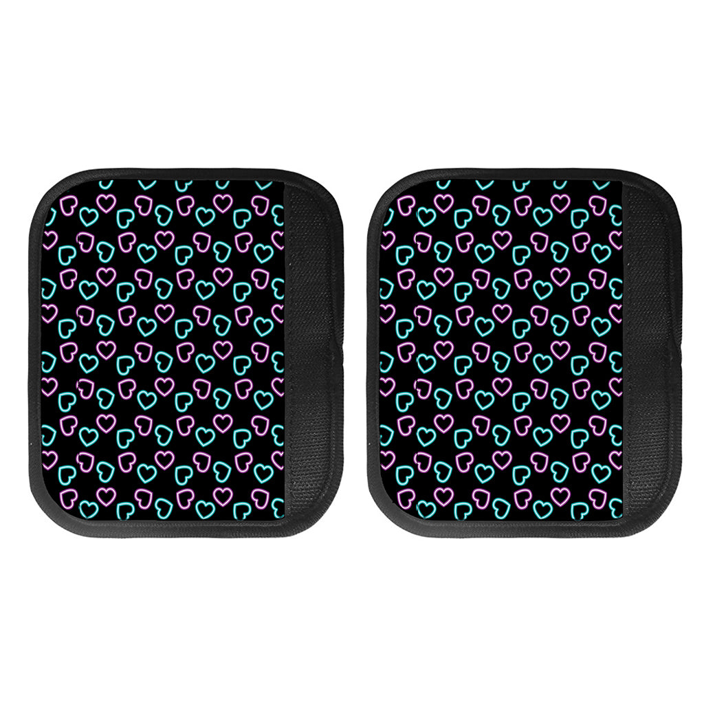 Pink And Blue Lights Heart Pattern Print Handle Covers