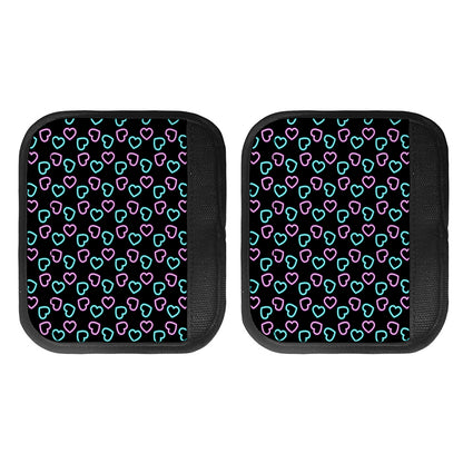 Pink And Blue Lights Heart Pattern Print Handle Covers