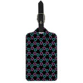 Pink And Blue Lights Heart Pattern Print Luggage Tag