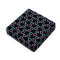 Pink And Blue Lights Heart Pattern Print Outdoor Seat Cushion Cover