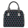 Pink And Blue Lights Heart Pattern Print Shoulder Handbag