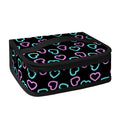 Pink And Blue Lights Heart Pattern Print Small Lunch Bag