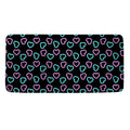 Pink And Blue Lights Heart Pattern Print Towel