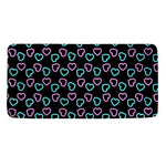 Pink And Blue Lights Heart Pattern Print Towel