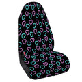 Pink And Blue Lights Heart Pattern Print Waterproof Car Seat Cover