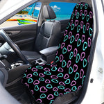 Pink And Blue Lights Heart Pattern Print Waterproof Car Seat Cover