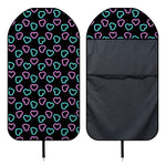 Pink And Blue Lights Heart Pattern Print Waterproof Car Seat Cover