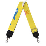 Pink And Blue Shark Pattern Print Bag Strap