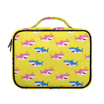 Pink And Blue Shark Pattern Print Briefcase Bible Bag