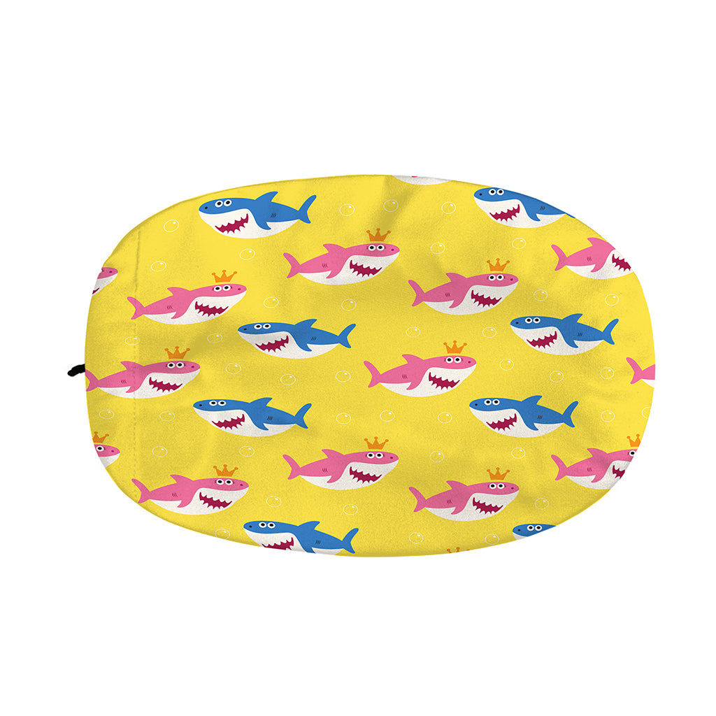 Pink And Blue Shark Pattern Print Car Side Mirror Covers